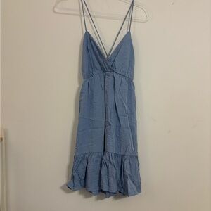Amazon Blue Backless Dress